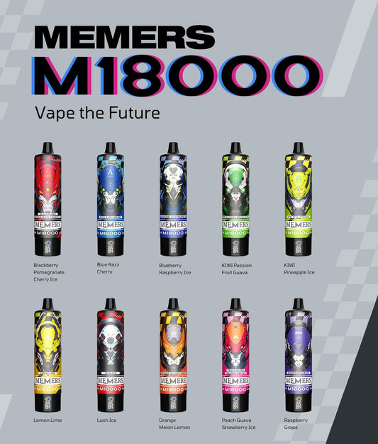Memers 18000 Puffs Disposable Vape Box of 10
